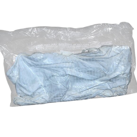 Aerie Womens Ribbed Crop Top With Lace Back Detail Sz Medium Womens Built in Bra - Picture 10 of 13